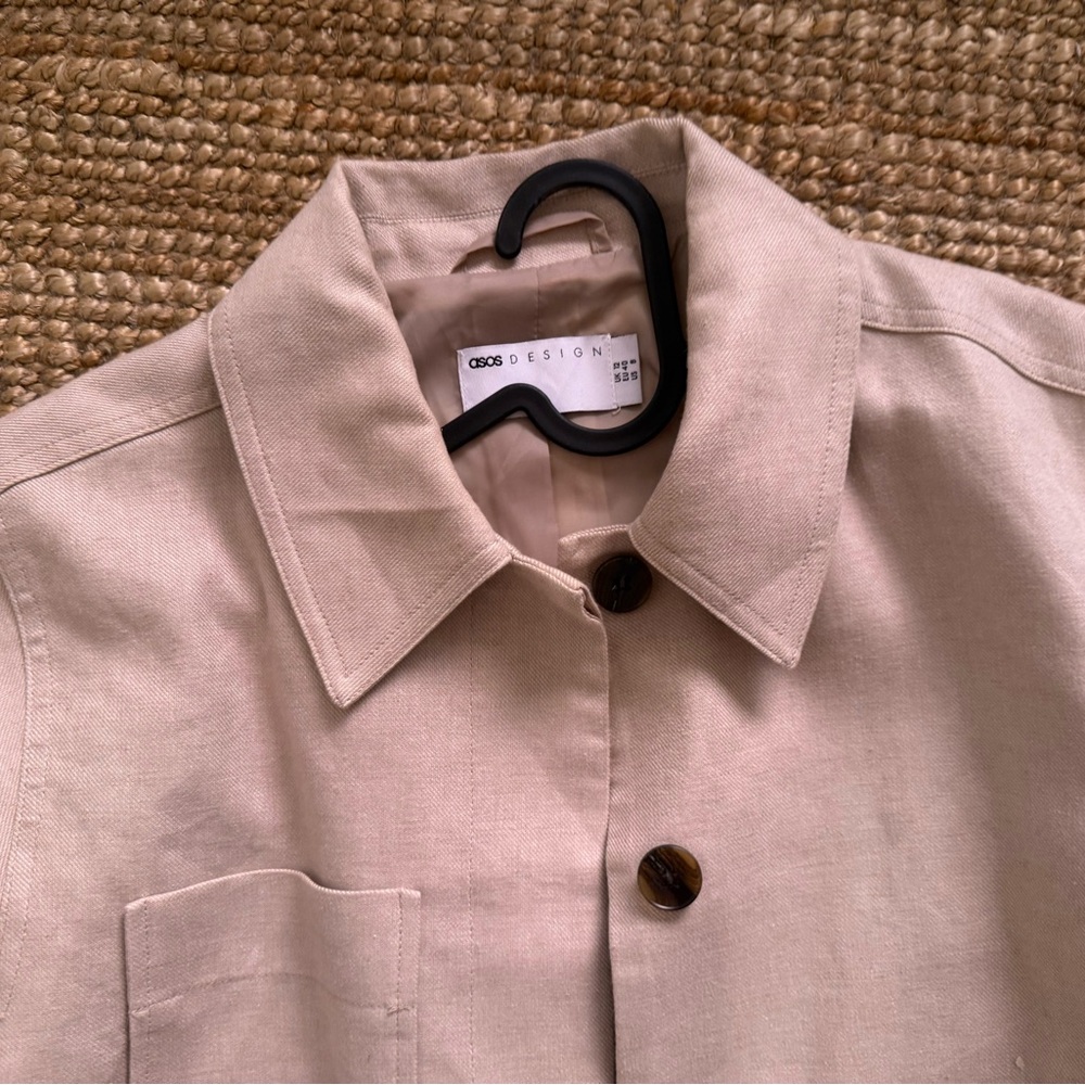 Beige Button-Up Jacket - Picture 3 of 3